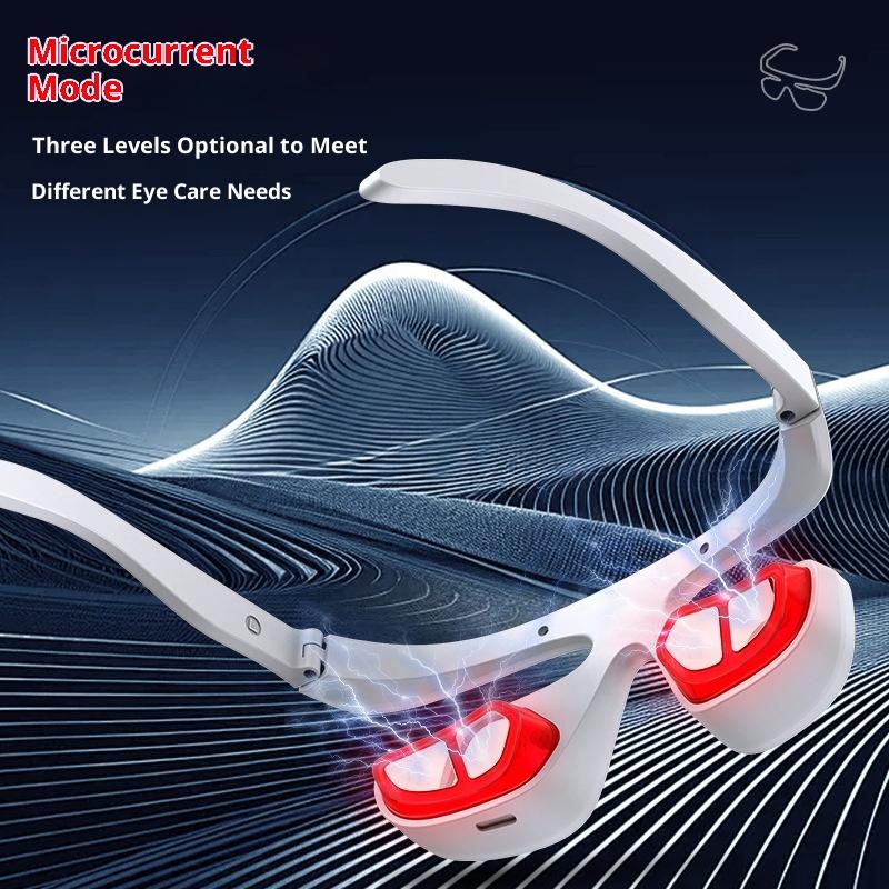 ポータブルスマートアイマッサージャー 3D赤色光療法 目元マ - Light Therapy Glasses のレビューと価格