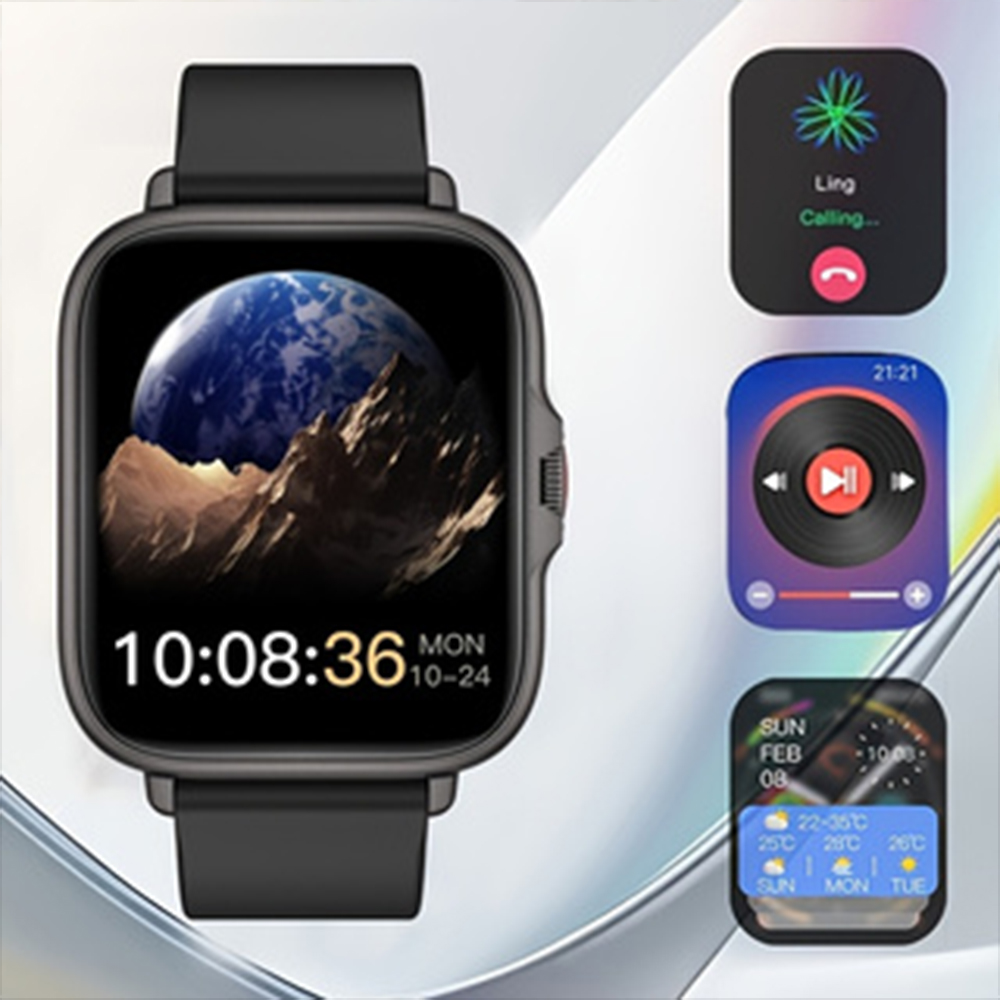 1.85インチフルタッチスマートウォッチ、IP67防水フィッ - Fall Detection Watch のレビューと価格