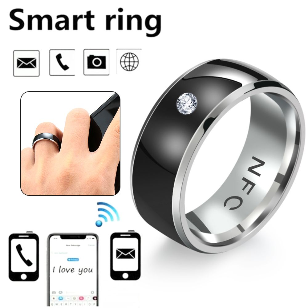 NFC スマート指輪ファッションラインストーンリングインテリ - Smart Ring Nfc Pay のレビューと価格
